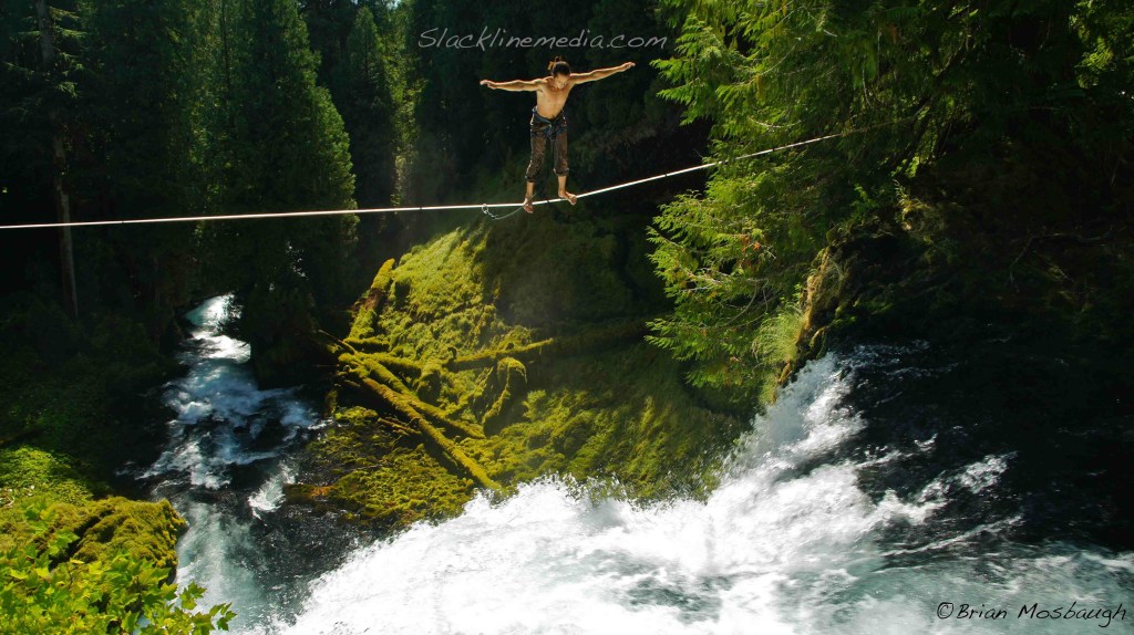 Max Sterling takes in the power of the falls