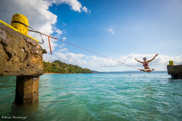 Demonstrating both balance and beauty, Adi Carter shows off her mad skills waterlining in Puerto Rico during this last years 